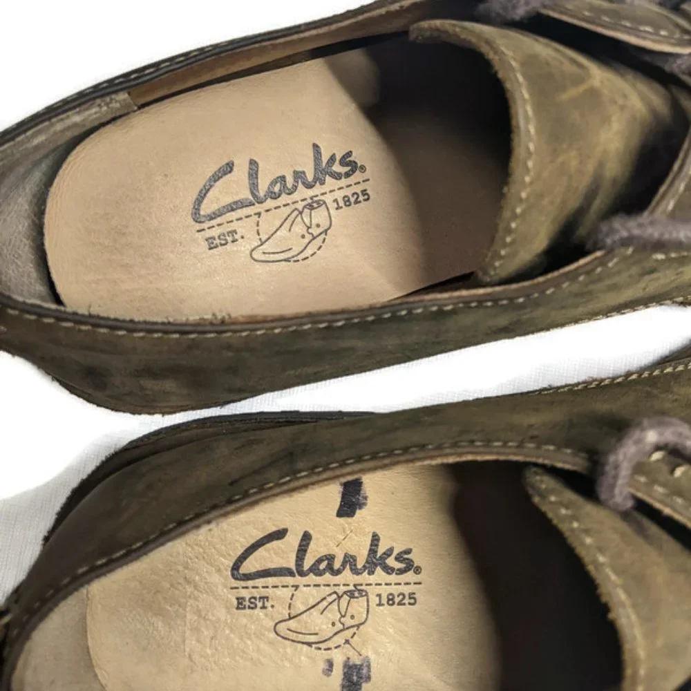 Clarks Leather Lace-Up Shoes